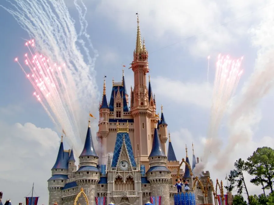 Das Cinderella Castle im Magic Kingdom, das Wahrzeichen von Disney World.