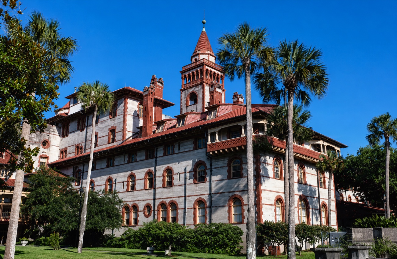 Damals 1999: das Flagler College in St. Augustine, ein früheres Luxushotel