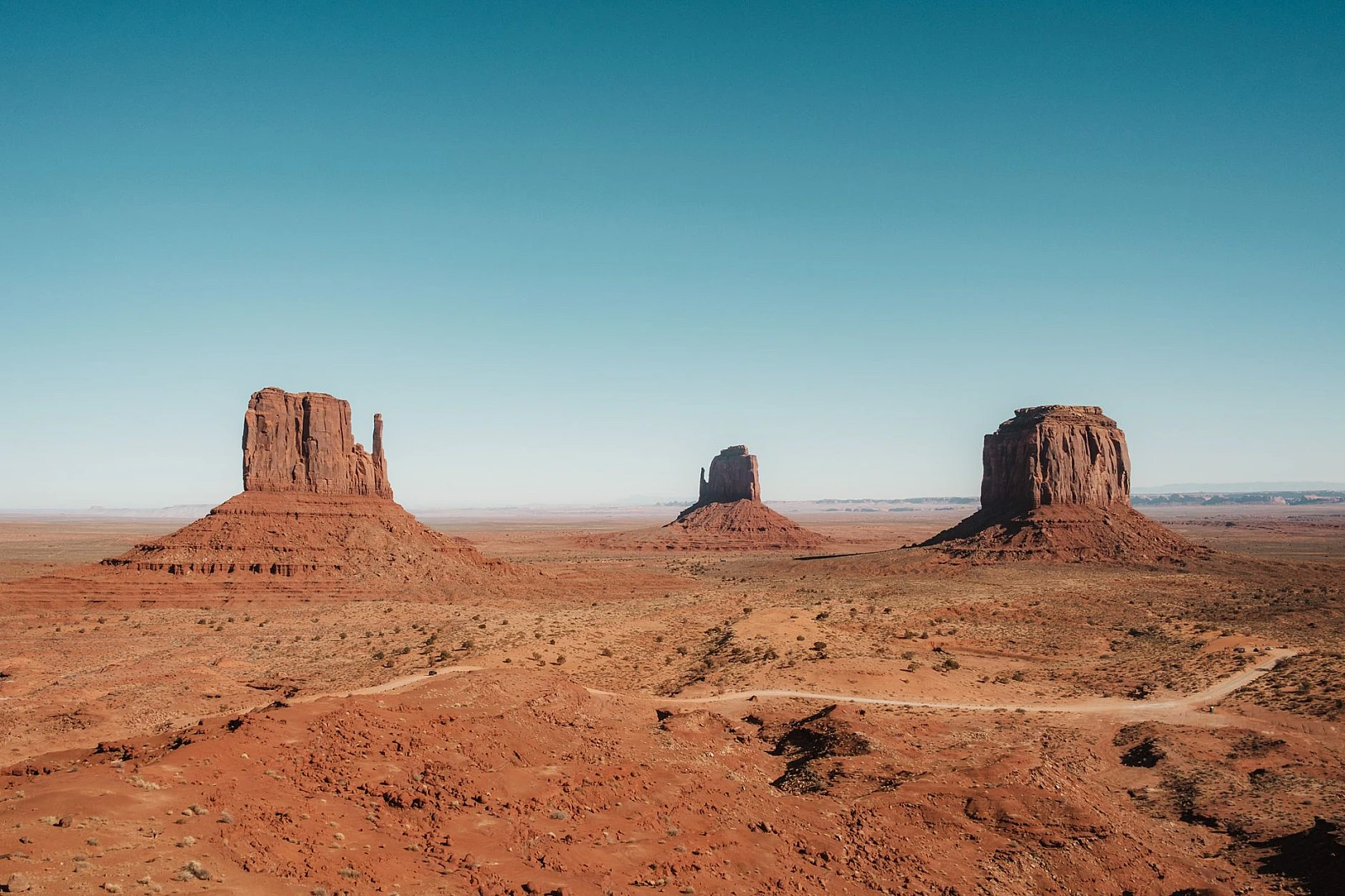 The Mittens und Merrick Butte, Monument Valley